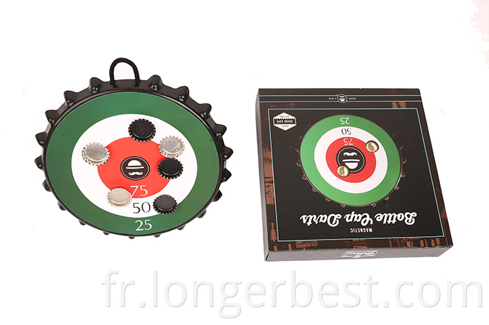 Magnetic bottle dartboard